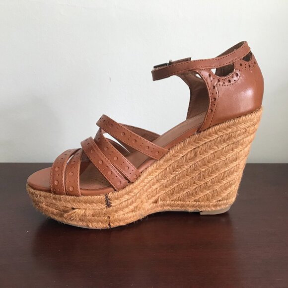 Corso Como | "Daytime" Brown Espadrille Wedge Sandals - Picture 10 of 12